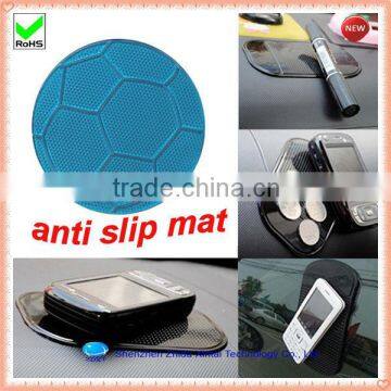 china washable football shape PU gel dashboard magic sticky pad anti-slip mat