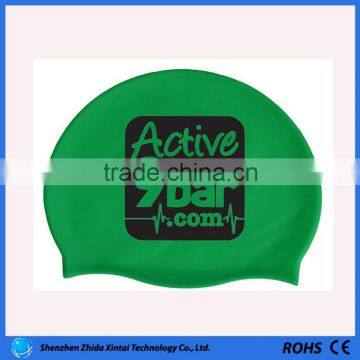 summer hot selling kids protection silicone printing swim cap