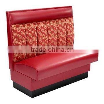 cherry red leather restaurant booths HDBS320