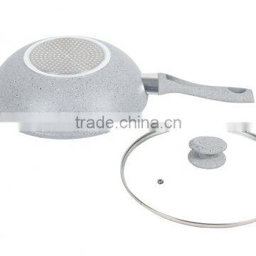 Gray Marble Coating Non Stick Wok