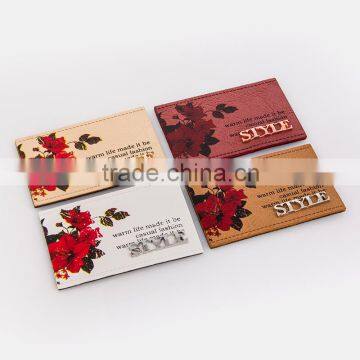 Garment Leather Label Jeans Leather Patch With Metal photo-6