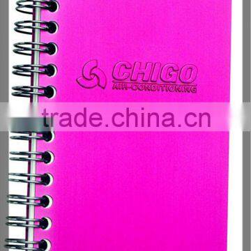 metal cover mini spiral bound notebook with customized printing