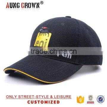 fashion adjustable sport baseball black caps