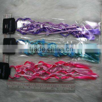 18 inch Clip-in Curly sythetic fiber hair extension hair piece