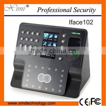 4.3'' TFT touch screen camera system TCP/IP MF card reader Iface102 standalone biometric door lock face time attendance