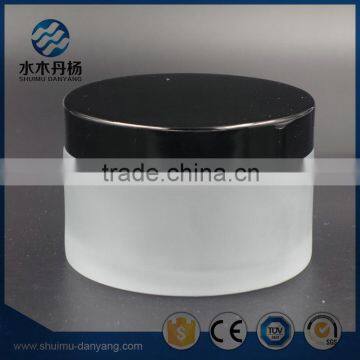 Round 200g frosted cosmetic cream glass jar