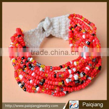 Wholesale bohemian style colorful seed beads woven bracelet