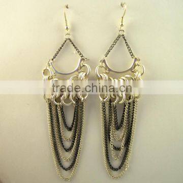 Wholesale New fish hook women fashion drop earrings Chinese jewelry supplier