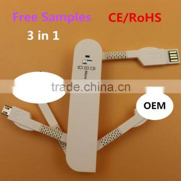 Pure copper usb multi charge cable