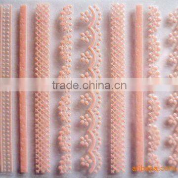 HL-209 lace 3D nail sticker & nail art decorations