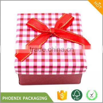 Paper Cardboard Square Ring Earring Jewelry Gift Boxes photo-2