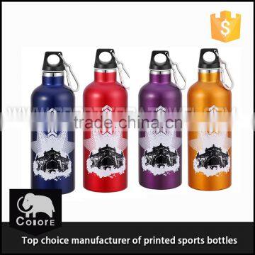 Sports essential printed stainless steel vacuum tube cup