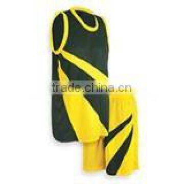 Green / yellow colors Basket Ball Uniform