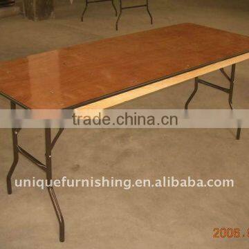 Cheap PVC Edging Unique Plywood Restaurant Folding Table