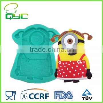 Minions Non-stick Silicone Icing Sugarpaste Gumpaste Mold