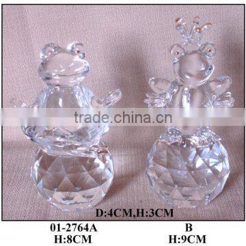 crystal craft glass frog decoration