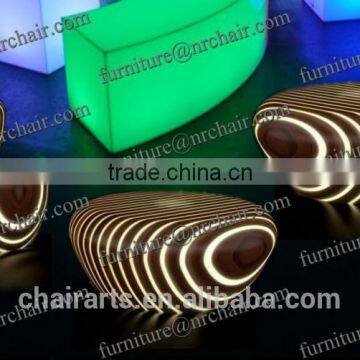 shanghai night club party acrylic led Marshmellow stool and table or chair