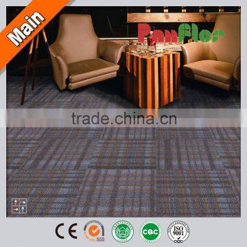 stripe commercial pvc backing carpet tile, carpet squares