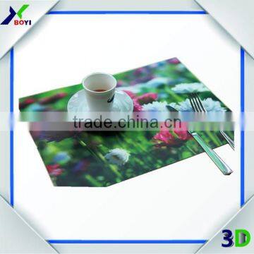 Fancy Promotional Placemat/3D Lenticular Placemat/3D Lenticular Coaster