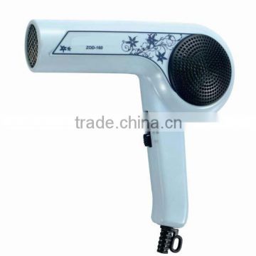 silence fashion design hair dryer whit hanging loop