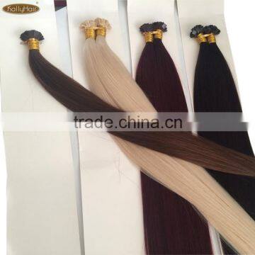 22inch 0.8g/strand Pre-bonded Remy Human Flat Tip Hair Extension/keratin Human Flat Tip Hair photo-4