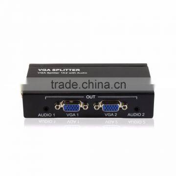 China VGA Splitter 2 Outputs 1 Inout 1X2 With 3.5mm Stereo Audio photo-4
