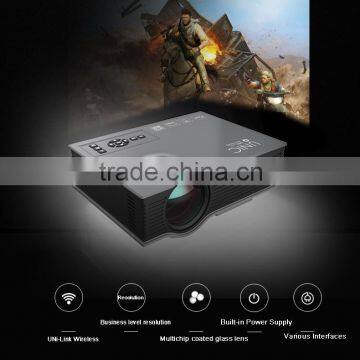 UC46 UNIC Promotion! ! Support 1080P Mini China Video Meeting LED Projector with wifi HDMI remote control