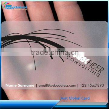 NFC Plastic RFID card transparent card with chip SLE 4442