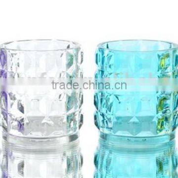 Diamond Glass Tealight Candle Holder