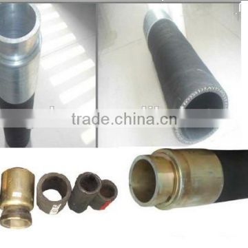 Transport concrete rubber hose with single flange