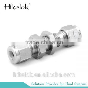 alloy 20 400 600 625 High Pressure 2mm 3mm 4mm 6mm 8mm 10mm 12mm bulkhead union connector