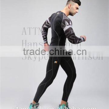 Men's Long sleeve compression wear,smart compression fabric, sexy compression wear