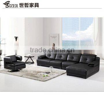 new style Modern black Leather Anson Sofa Classic Sofa 2 seats sofa For Living Room Furniture