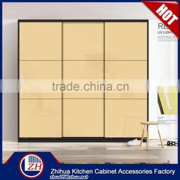 Double color wardrobe design furniture bedroom plywood wardrobe