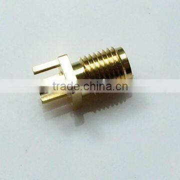 edge pcb connector SMA jack end launch