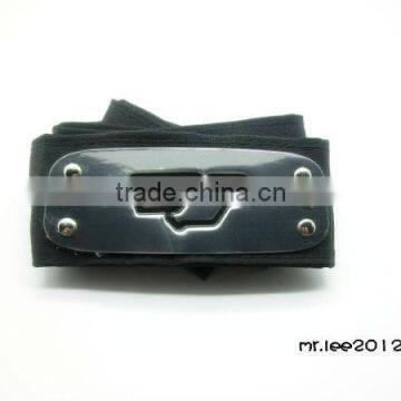 NARUTO Shippuden Hidan Metal Plate Cloth Black HeadBand Cosplay Anime