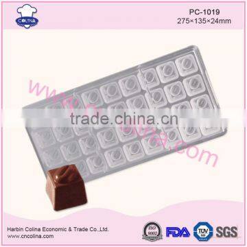 7g 36pcs 100% polycarbonate plastic chocolate mould