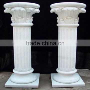 Marble Pillar Columns in own showroom from natural stone Factory