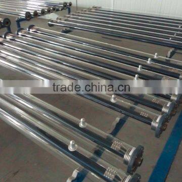 Glass vacuum tube for parabolic trough collector