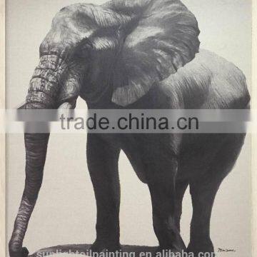 Elephant 3 A26 High Quality Printed Animal Linen Canvas Art Wall Oil Printing