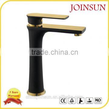 hot Selling Single Hole Gold black Plated Bathroom Faucet