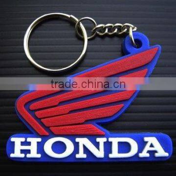 OEM flexible rubber key chain , promotional soft pvc 3d key chain