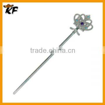 high quality fashion silvery plated rhinestone fairy wand