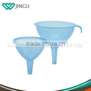 Fashion design colorful plastic funnel with special handle