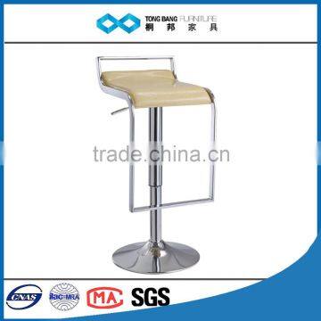 TB modern rotable lift chrome steel bar chair