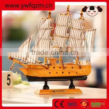 Best sell decorative wooden sailing boat for sale