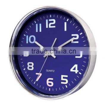 12 Inch Simple Plastic Round Wall Clock/Quartz Clock