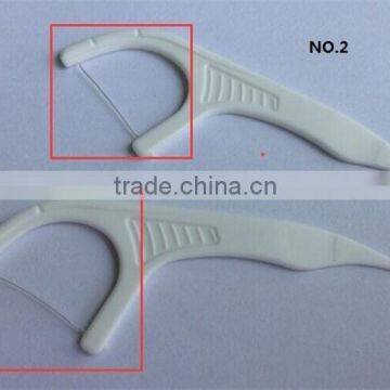 world famous brand design dental floss pick, comfort grip, improved pick, stronger thread, FDA certification, China factory