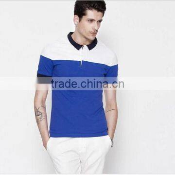 high quality two color polyester/ spandex softextile polo-shirt