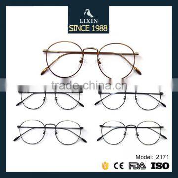 High Quality Retro Round Glasses Metal Eyeglasses Nerd Prescription Frames Spectacle Optical Lens 2171 photo-3